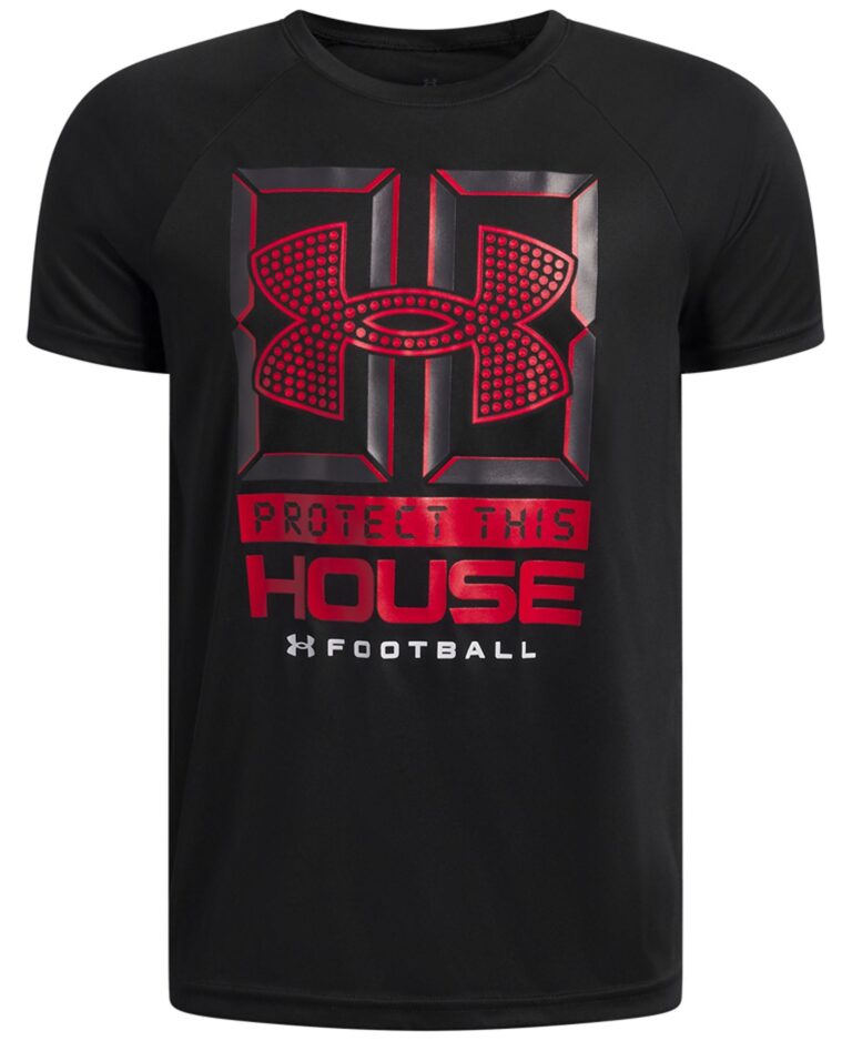 Boys' 6-18 B Football Raglan Sleeve Tech Graphic T-Shirt