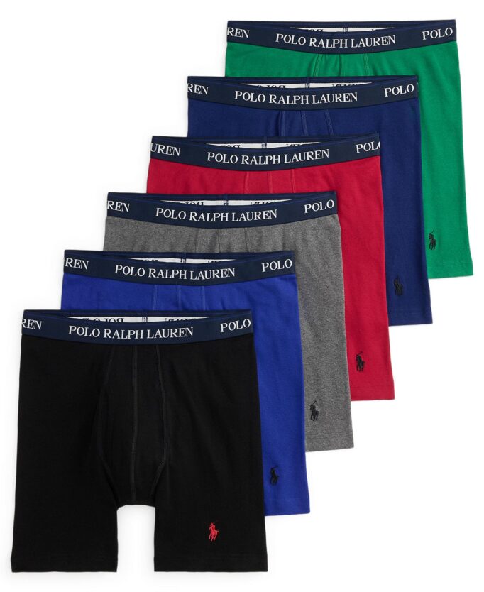 Men's Classic-Fit Knit Boxer Briefs, 5 +1 Pack