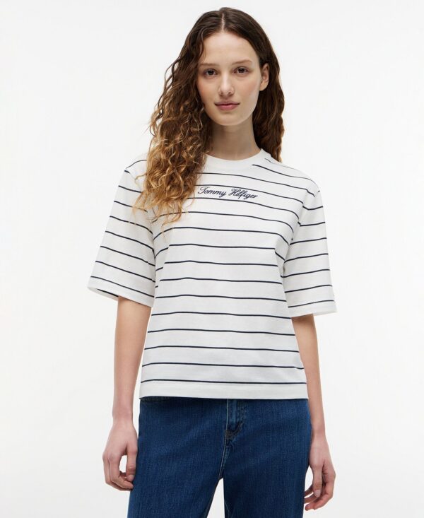 Women's Script Logo Crewneck Trapeze T-Shirt