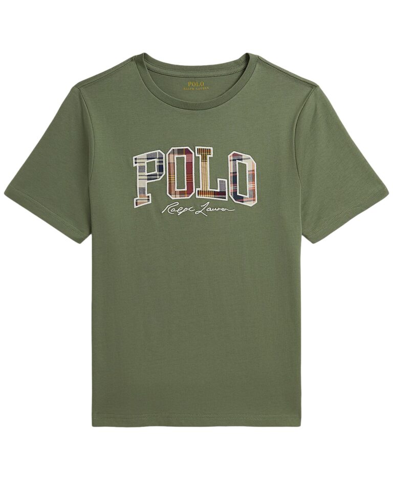 Boys' 8-20 Madras-Logo Jersey T-Shirts