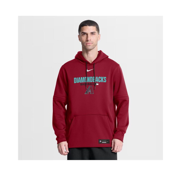 Men's Red Arizona Diamondbacks Authentic Collection Therma-FIT Hoodie