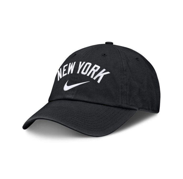 Men's Black New York Yankees Primetime Club Adjustable Hat