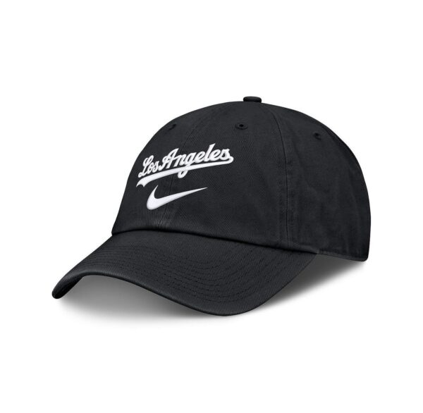 Men's Black Los Angeles Dodgers Primetime Club Adjustable Hat
