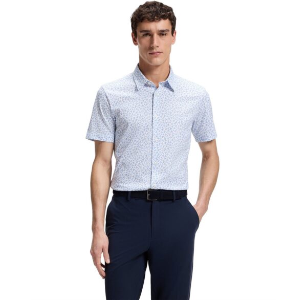 Men's Cotton-Blend Jersey Short-Sleeve Shirt