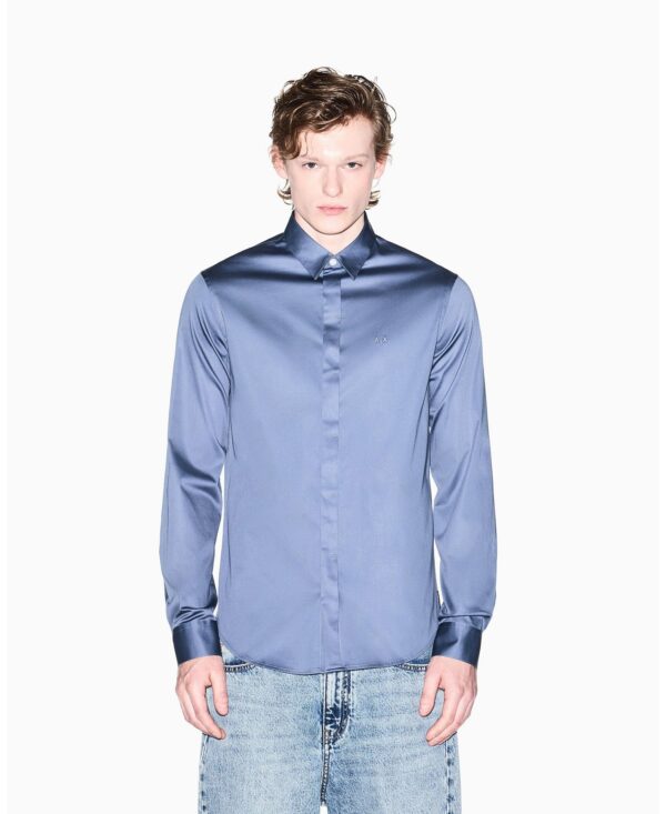 Men's Long Sleeve Solid Slim Fit Shirt