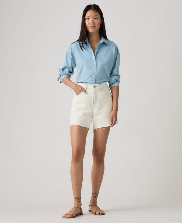 Women's Cotton Cinch-Waist Denim Shorts