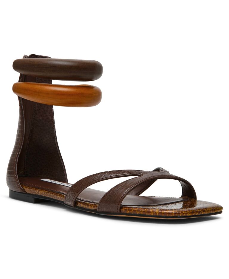 Women's Olivia Embellished Bangle Full Zip Flat Sandals