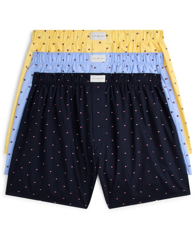 Men's Woven Boxers, 3-Pack