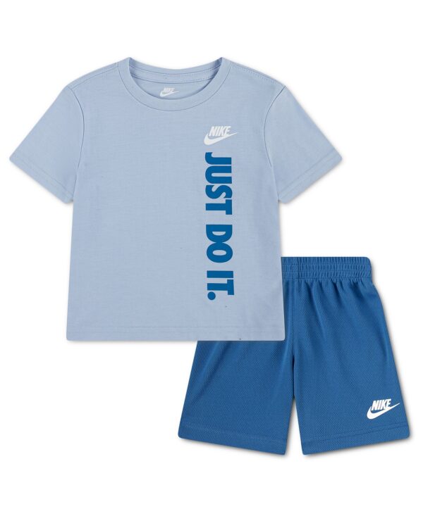 Toddler Boys' 2T-4T Short-Sleeve T-shirt and Shorts, 2 Piece Set