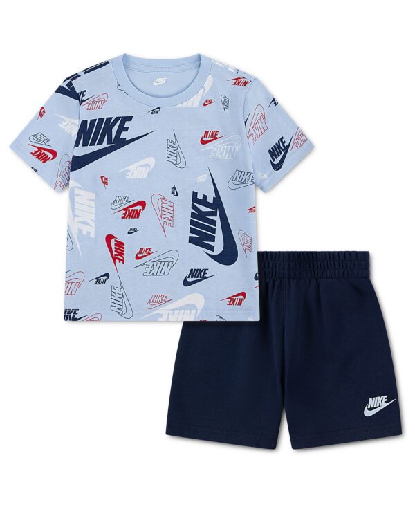 Toddler Boys' 2T-4T Printed T-Shirt and French Terry Shorts, 2 Piece Set