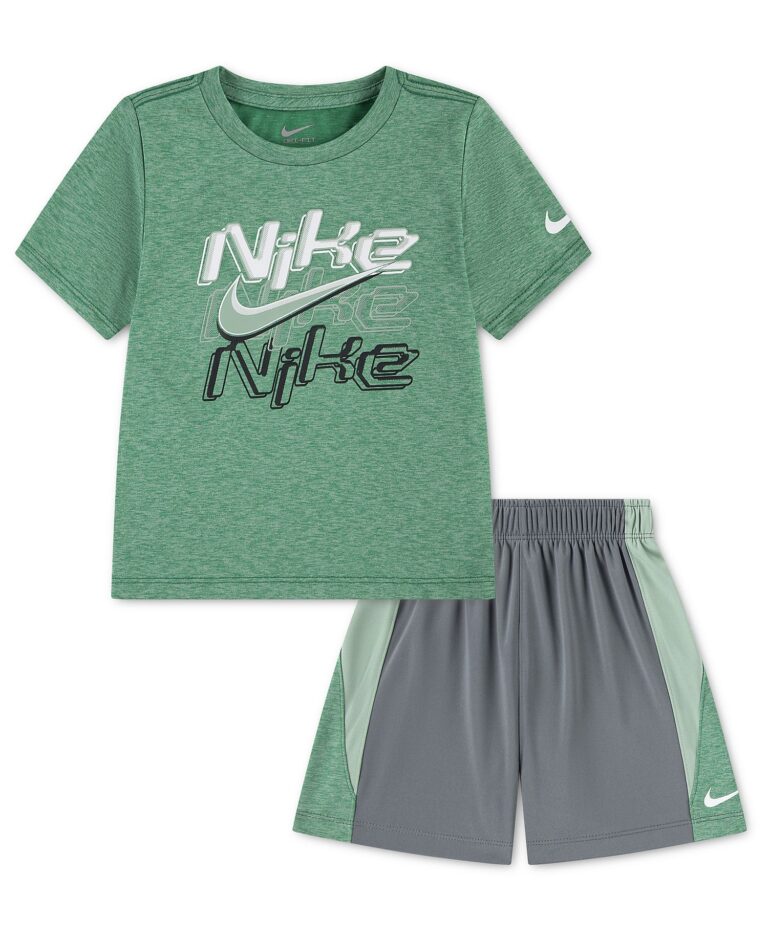 Toddler Boys' 2T-4T Short-Sleeve T-Shirt and Shorts, 2-Piece Set