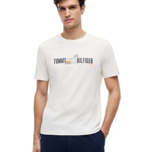 Men's Summer Chest Graphic Regular-Fit T-Shirt