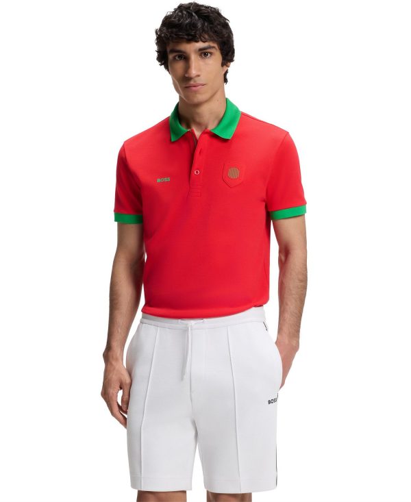 Men's Paddy Portugal Country Flag Trim Polo Shirt