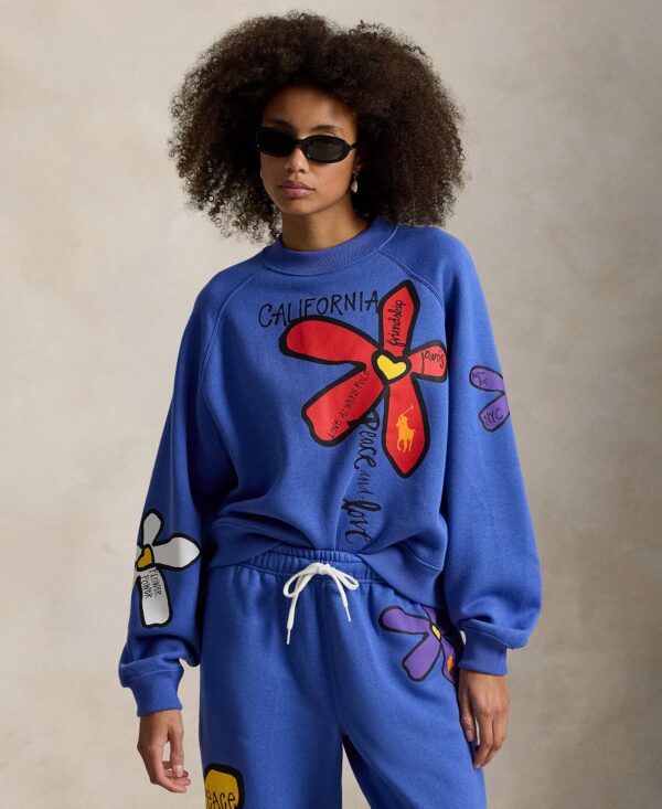 Women's Floral Graphic Crewneck Sweatshirt