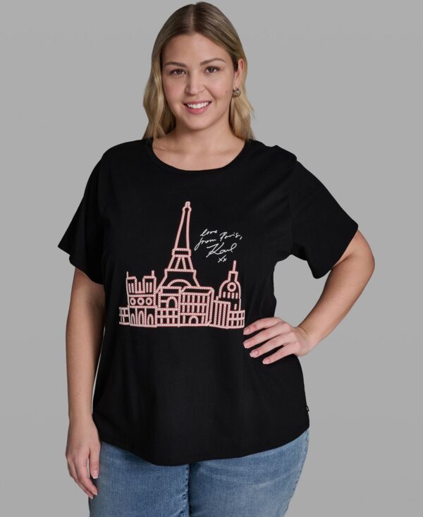 Plus Size Crewneck Graphic T-Shirt