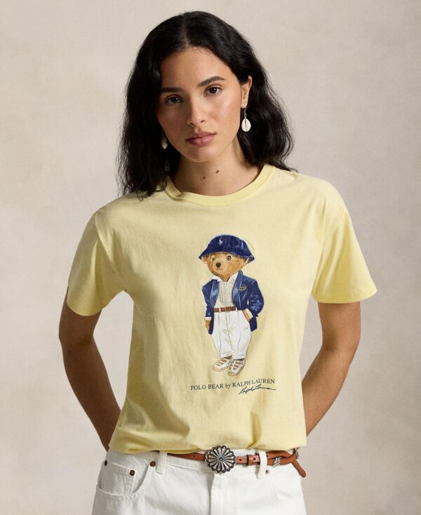 Women's Bear Print Crewneck T-Shirt