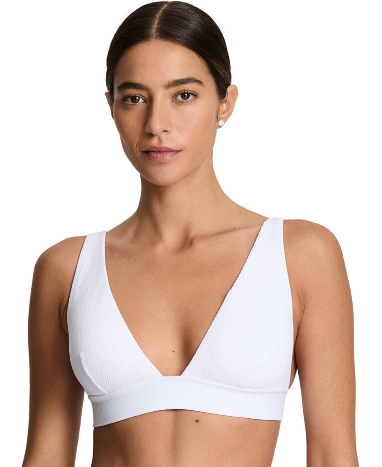 Women's Banded Tall V-Neck Swim Top