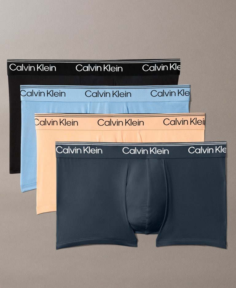 Men's Microfiber Stretch Low Rise Trunks, 4-Pack