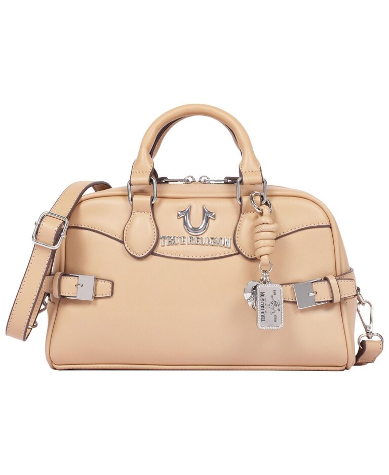 Brooks Smooth PU Belted Satchel - Women s Top Handle Satchel with Detachable Crossbody Strap