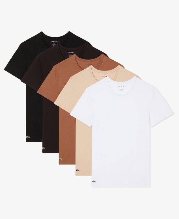 Men's Slim-Fit Crewneck Undershirt, 5-Pack