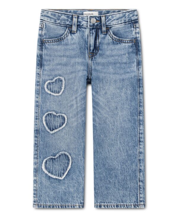 Toddler Girls' 2T-5T Low Rise Hearts Baggy Jeans