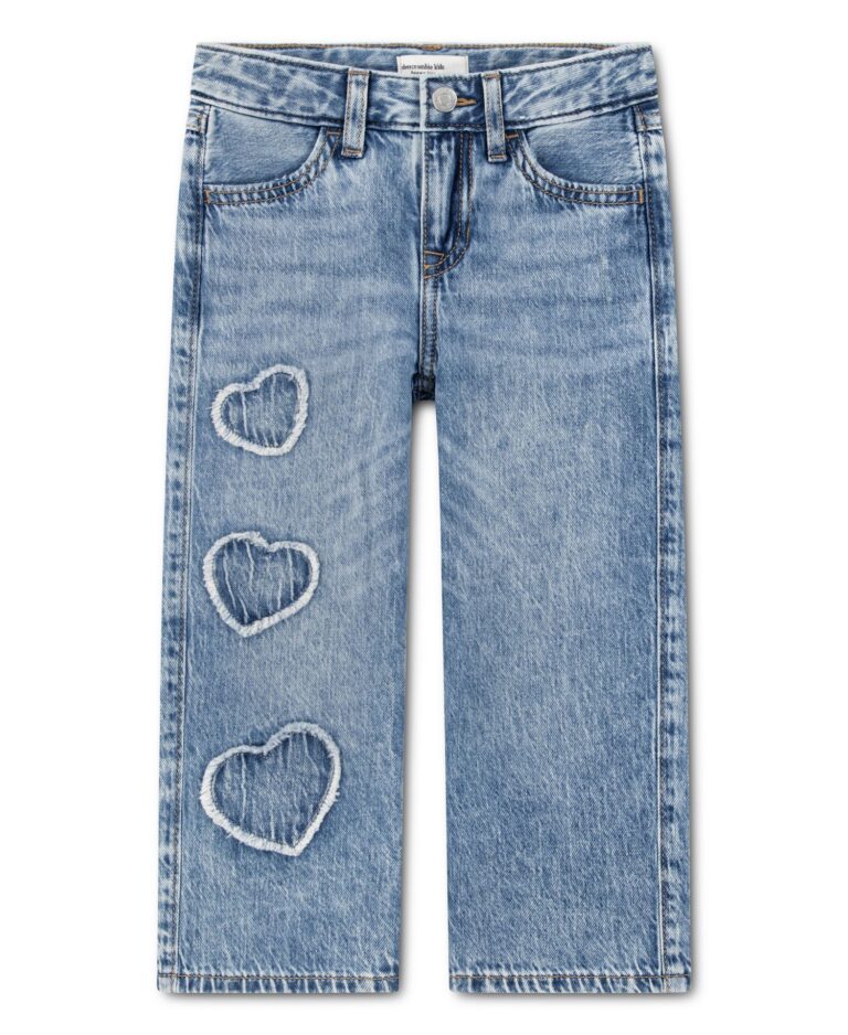 Toddler Girls' 2T-5T Low Rise Hearts Baggy Jeans