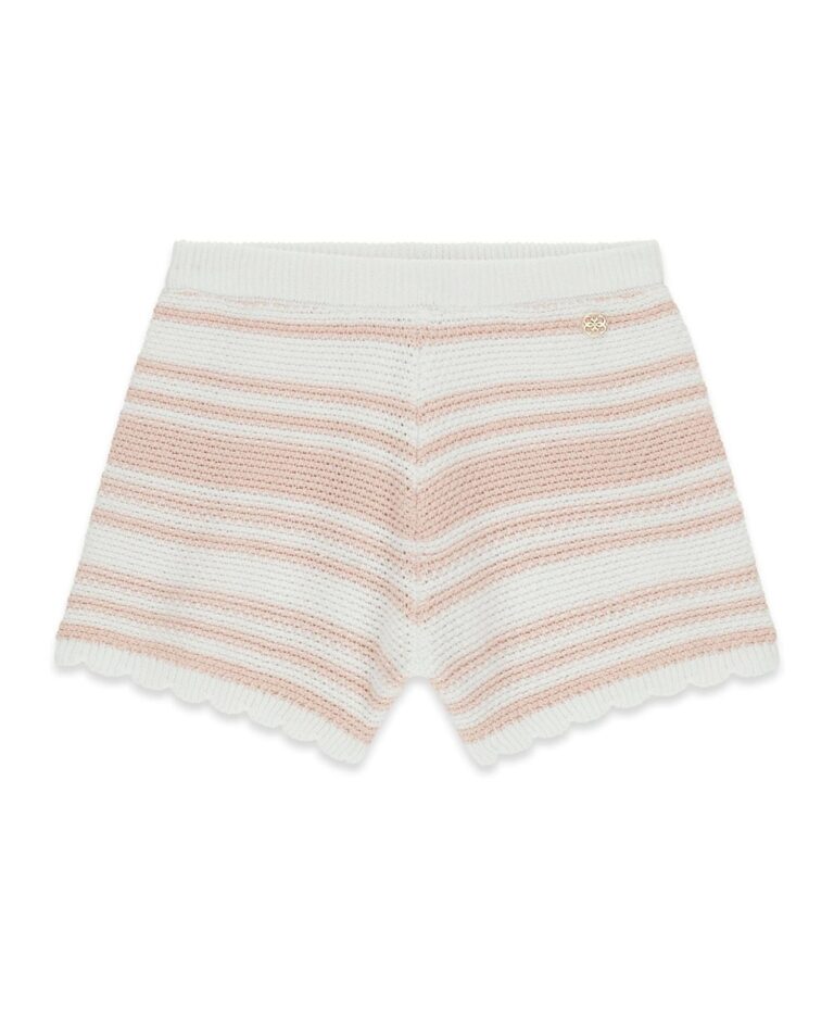 Girls' 7-16 Crochet Pull-On Shorts