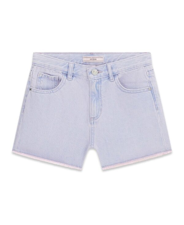 Girls' 7-16 Overdye Denim Shorts