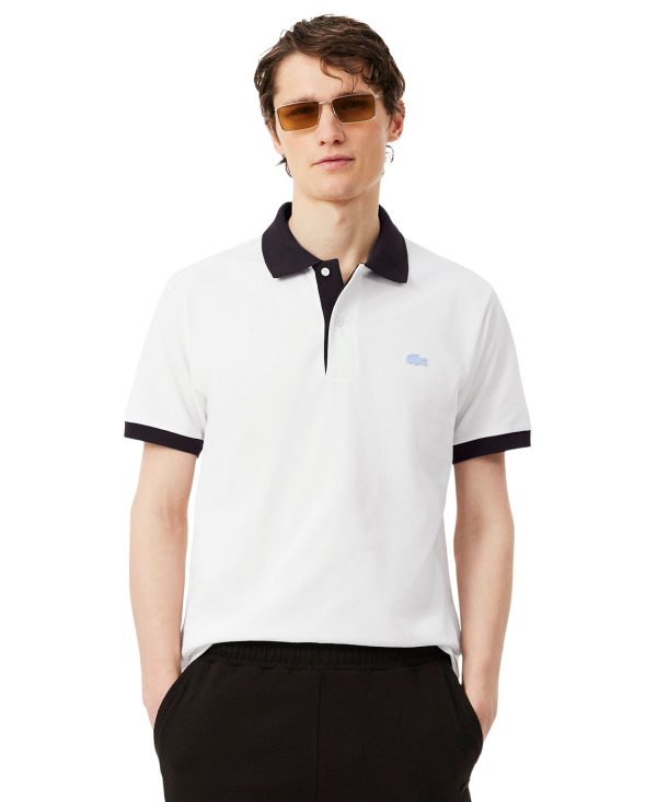 Men's Cotton Classic-Fit Contrast Rib Polo Shirt