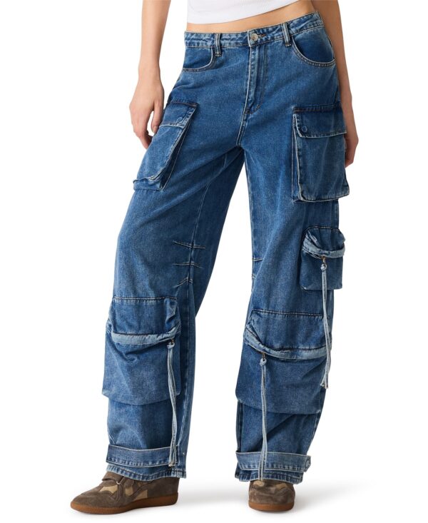 Women's Duo Denim Cotton Cargo Pants