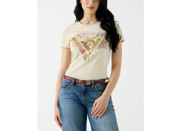 Women's Crewneck Palm Triangle Logo T-Shirt