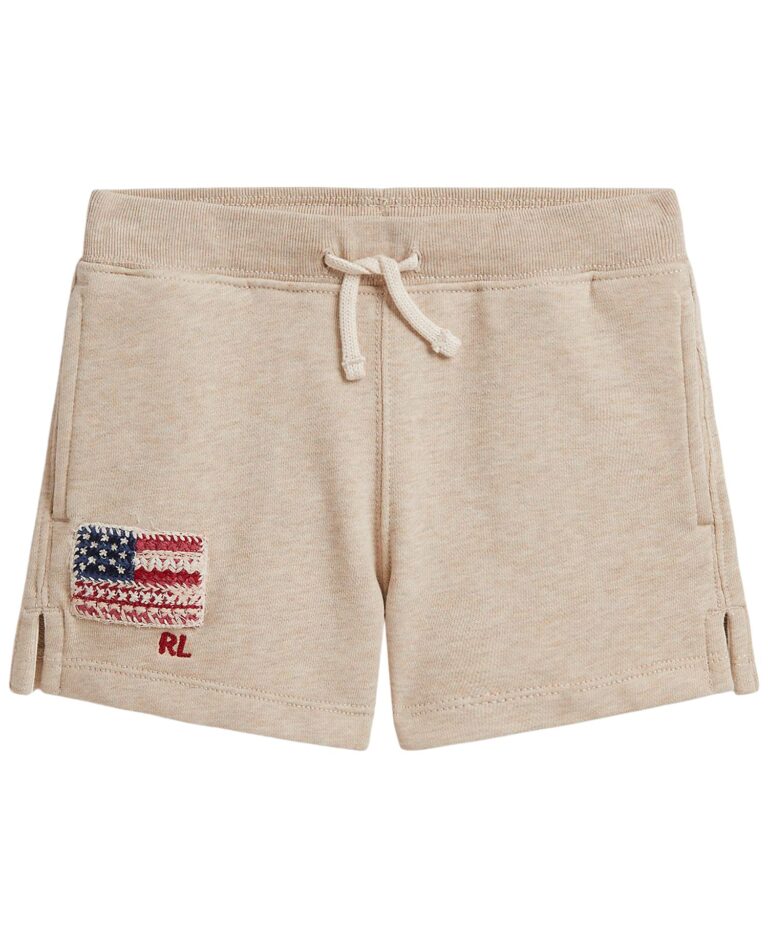 Girls' 2T-6X Flag Terry Pull-On Shorts