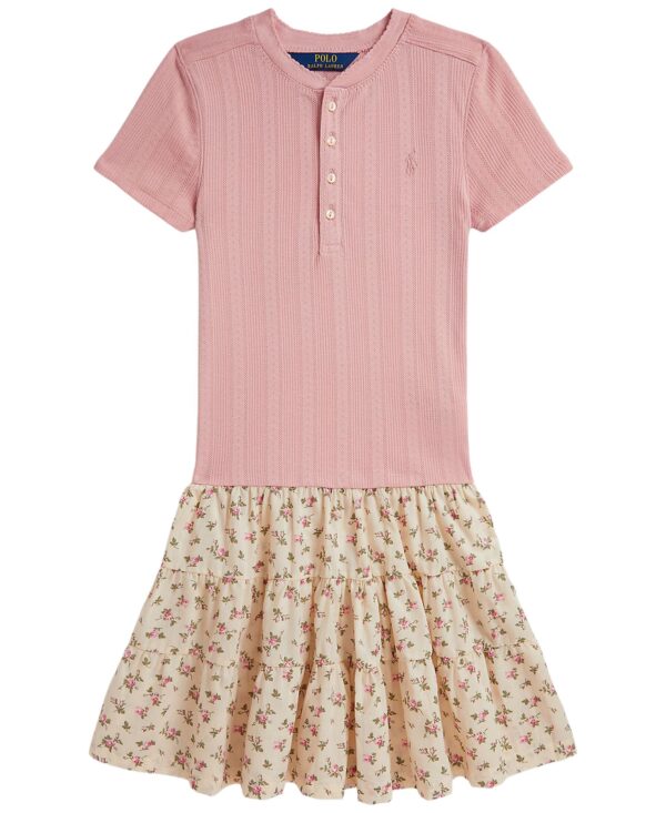 Girls' 7-16 Short-Sleeve Shirt Dress