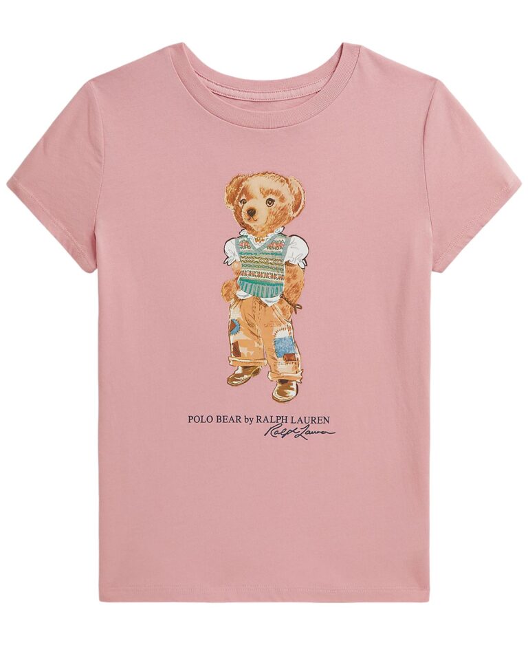 Girls' 7-16 Polo Bear Short-Sleeve T-Shirt