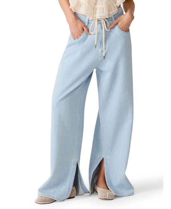 Women's Maycen Mid-Rise Wide-Leg Pants