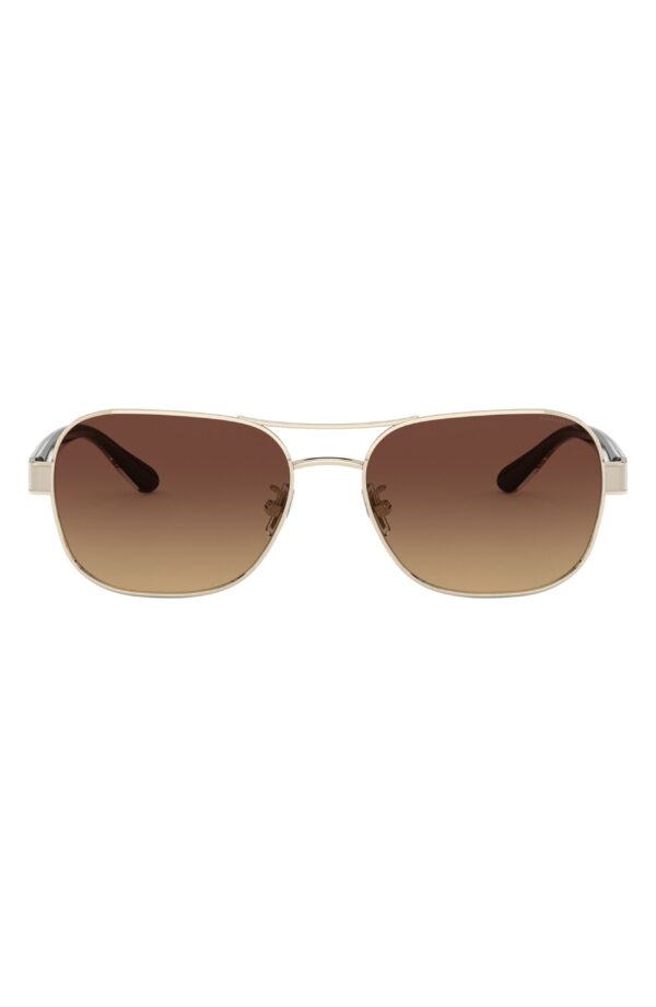 57mm Polarized Pilot Sunglasses