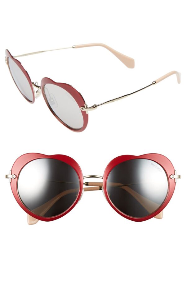 52mm Irregular Heart Sunglasses