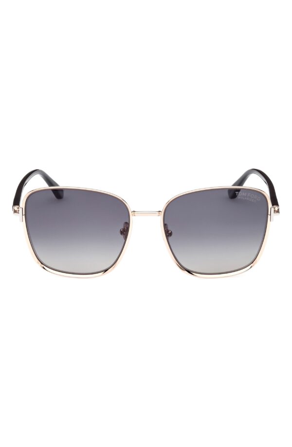Fern 57mm Polarized Square Sunglasses