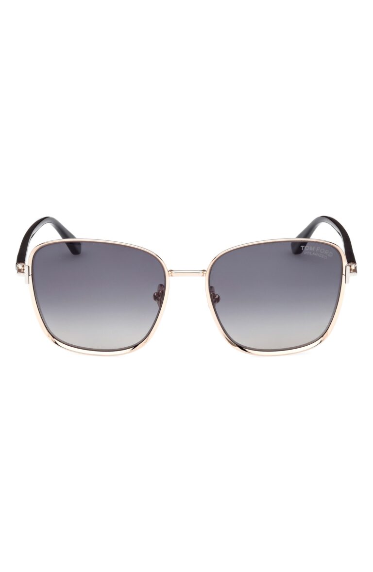 Fern 57mm Polarized Square Sunglasses