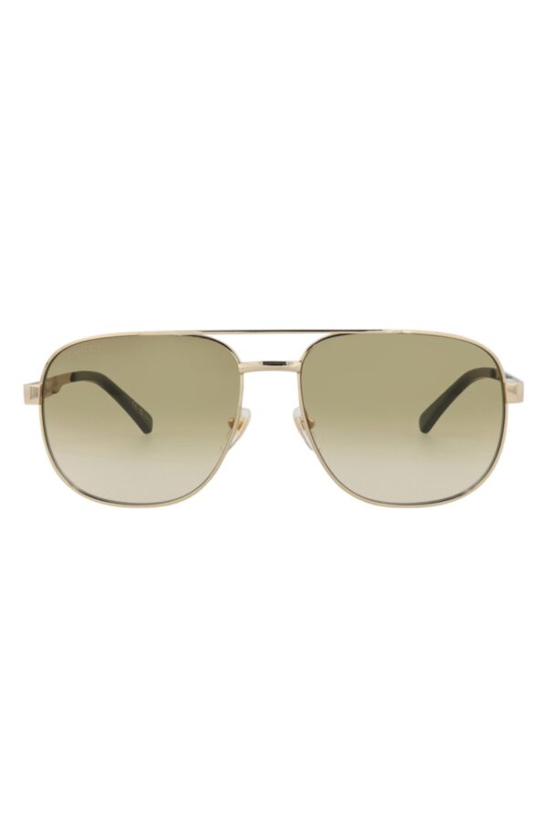 60mm Gradient Aviator Sunglasses