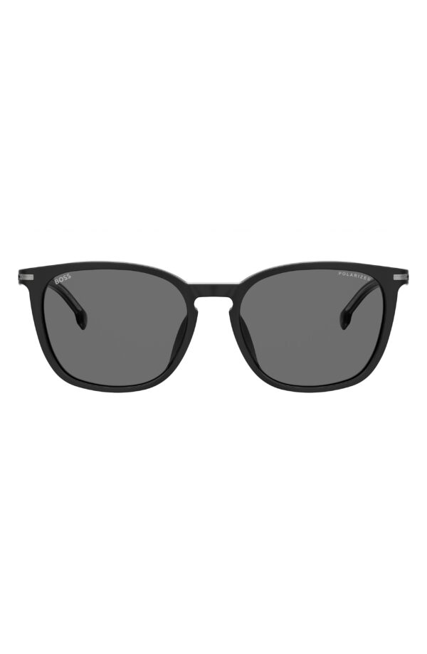 56mm Polarized Rectangular Sunglasses