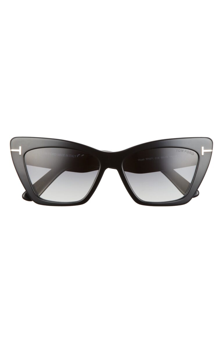 Wyatt 56mm Gradient Cat Eye Sunglasses