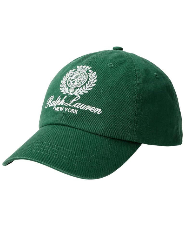 Crest-Embroidered Twill Ball Cap
