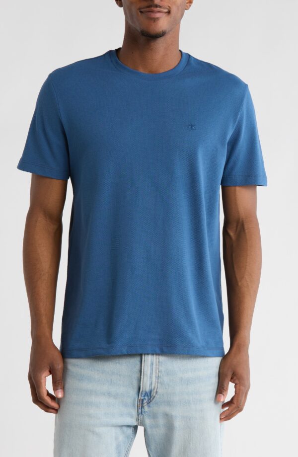 Popcorn Pique Cotton Blend T-Shirt