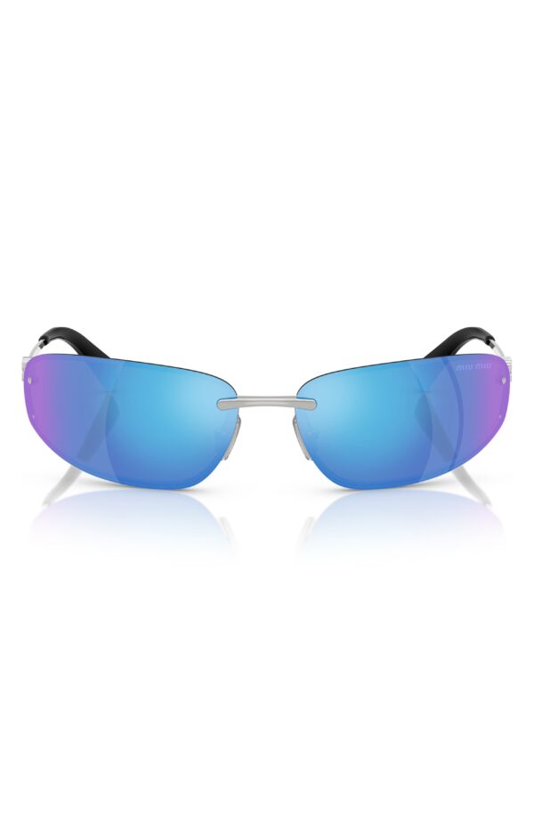 69mm Oversize Oval Sunglasses