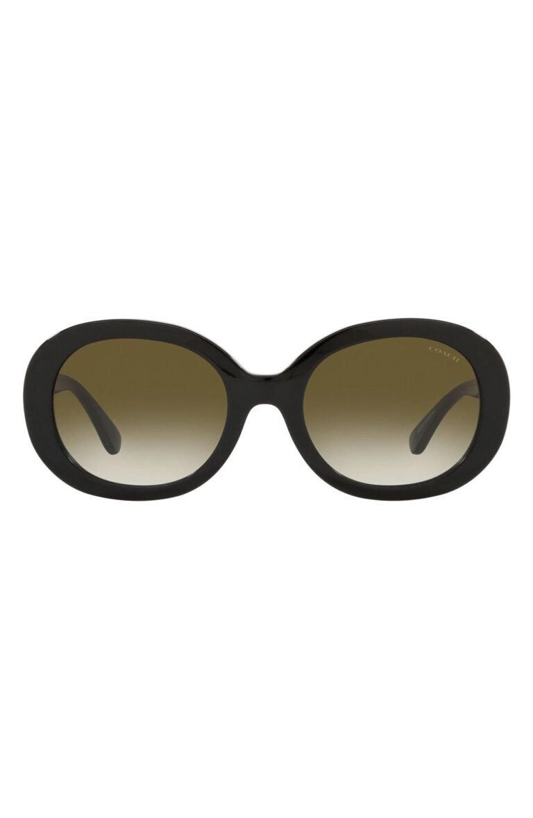 52mm Gradient Oval Sunglasses
