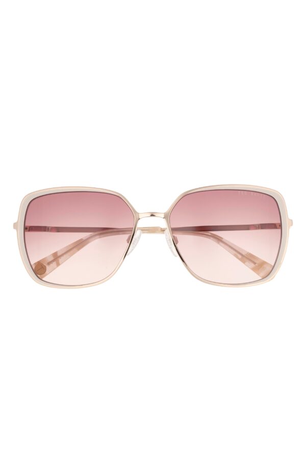 58mm Gradient Square Sunglasses