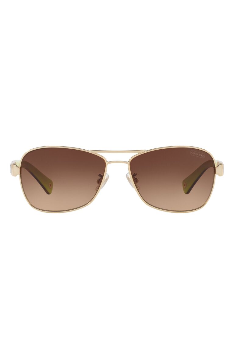 Caroline 56mm Gradient Aviator Sunglasses