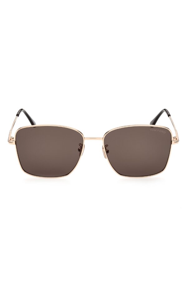 60mm Gradient Rectangle Sunglasses