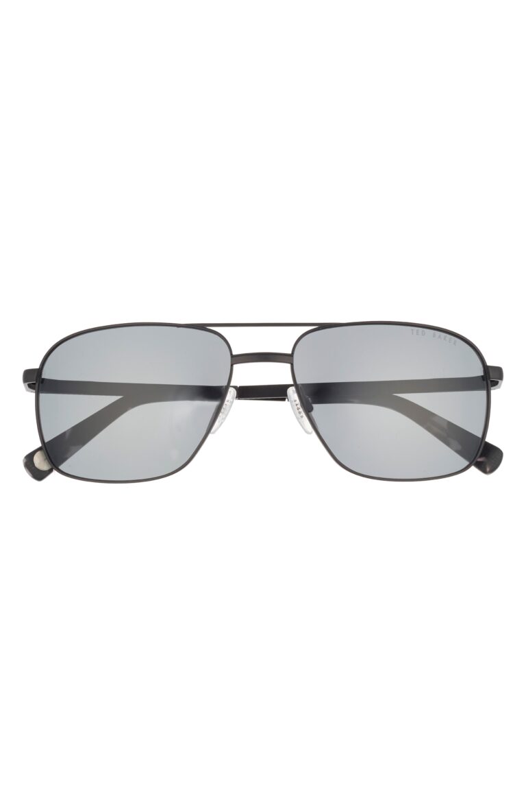 58mm Polarized Aviator Sunglasses